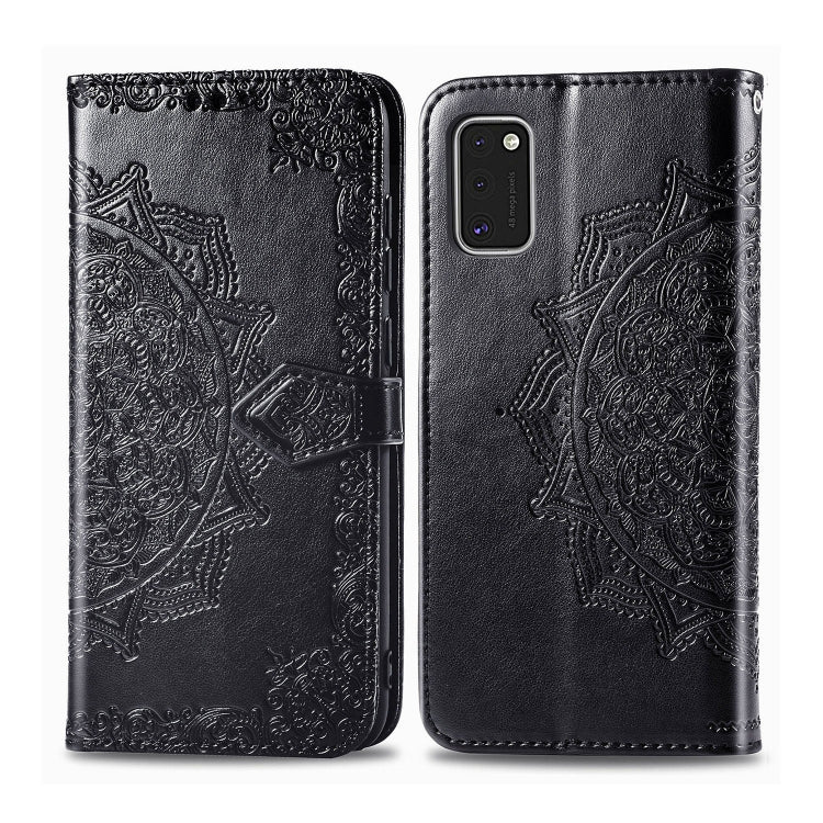 Embossed Mandala Pattern PC + TPU Horizontal Flip Leather Case with Holder & Card Slots, For Galaxy A31, For Galaxy A41, For Galaxy A41 (Japanese Version), For Galaxy M31, For Galaxy XCover Pro