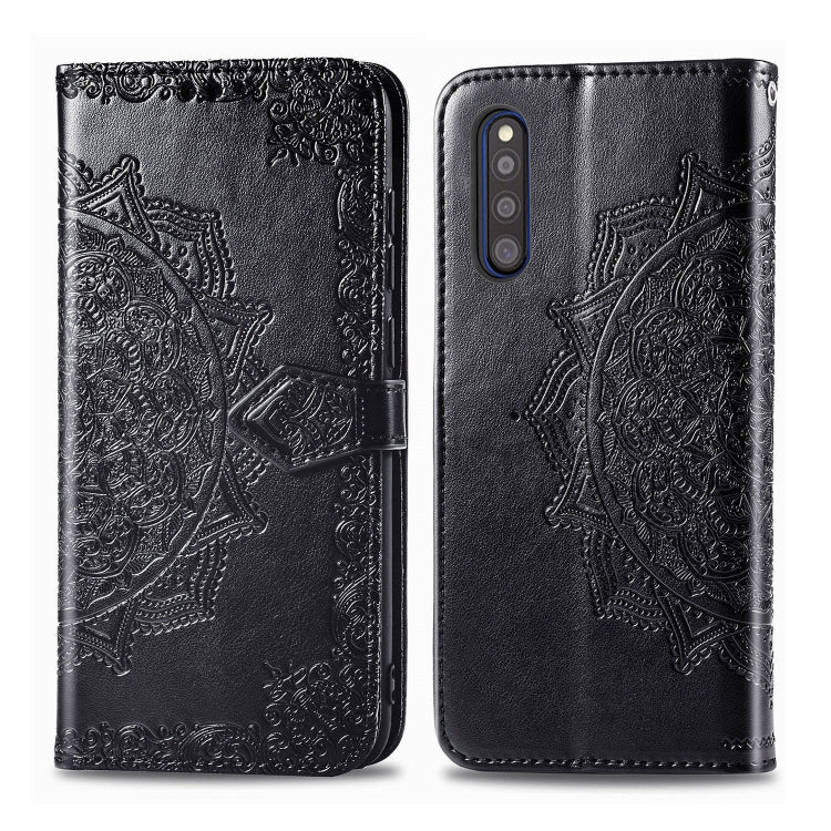 Embossed Mandala Pattern PC + TPU Horizontal Flip Leather Case with Holder & Card Slots, For Galaxy A31, For Galaxy A41, For Galaxy A41 (Japanese Version), For Galaxy M31, For Galaxy XCover Pro