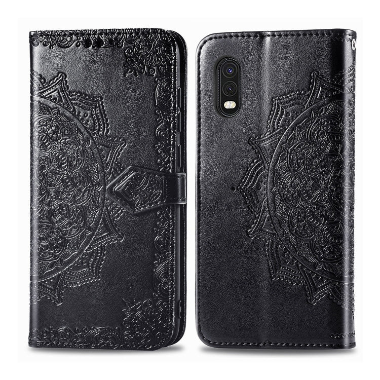 Embossed Mandala Pattern PC + TPU Horizontal Flip Leather Case with Holder & Card Slots, For Galaxy A31, For Galaxy A41, For Galaxy A41 (Japanese Version), For Galaxy M31, For Galaxy XCover Pro