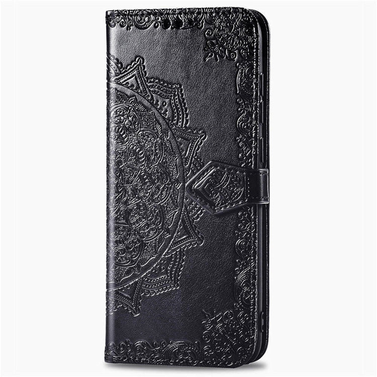 Embossed Mandala Pattern PC + TPU Horizontal Flip Leather Case with Holder & Card Slots, For Sony Xperia 1 II, For Sharp Aquos R5G, For Sharp Zero 2, For Xiaomi Mi 10 Pro 5G, For Xiaomi Mi 10 5G