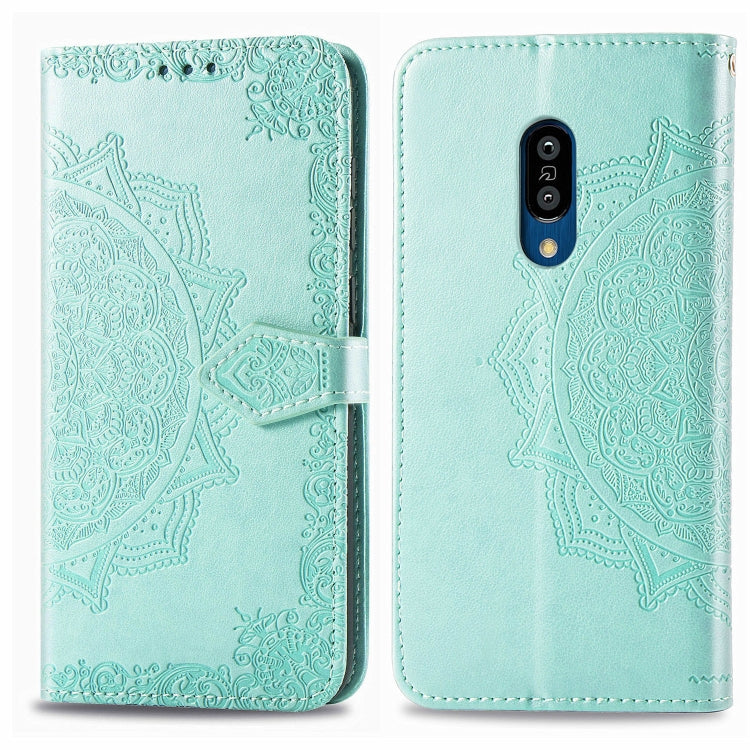 Embossed Mandala Pattern PC + TPU Horizontal Flip Leather Case with Holder & Card Slots, For Sony Xperia 1 II, For Sharp Aquos R5G, For Sharp Zero 2, For Xiaomi Mi 10 Pro 5G, For Xiaomi Mi 10 5G