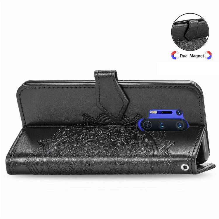 Embossed Mandala Pattern PC + TPU Horizontal Flip Leather Case with Holder & Card Slots, For OnePlus 8 Pro