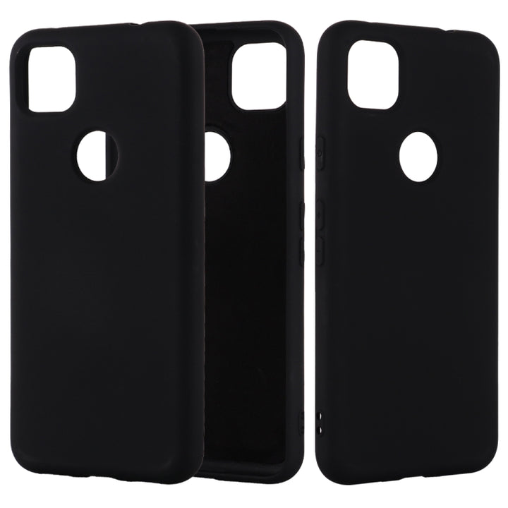 Pure Color Liquid Silicone Shockproof Full Coverage Case, For Google Pixel 4a