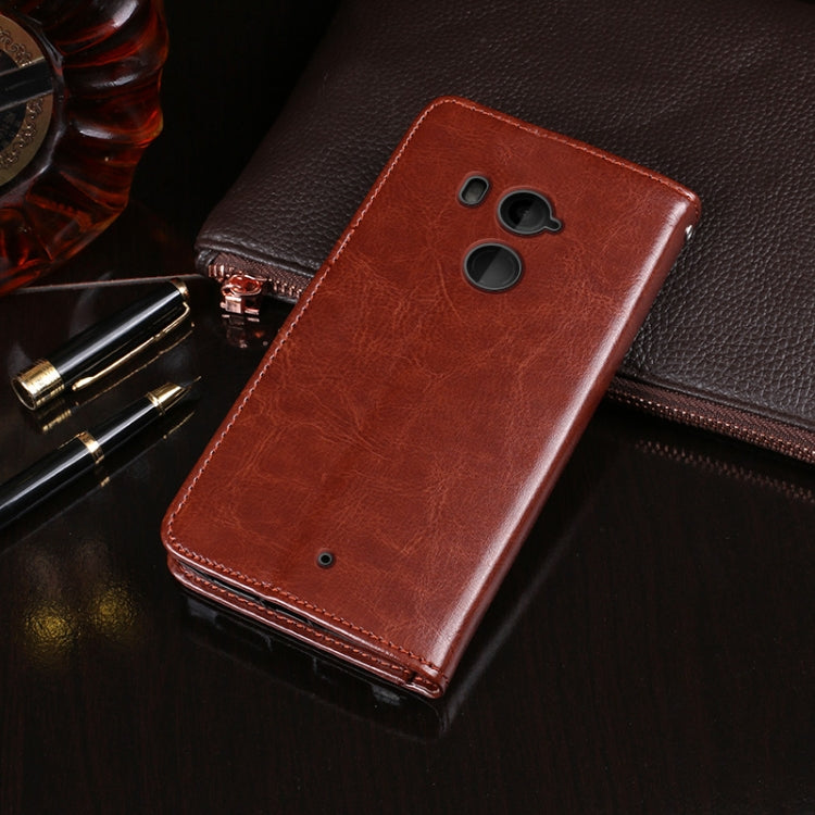 idewei Crazy Horse Texture Horizontal Flip Leather Case with Holder & Card Slots & Wallet, For HTC U11+, For HTC U12+