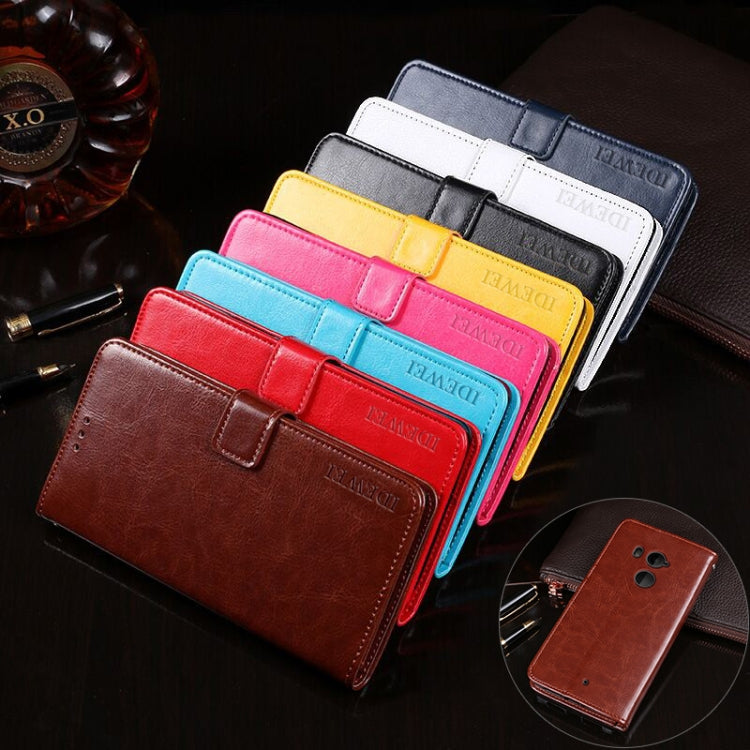 idewei Crazy Horse Texture Horizontal Flip Leather Case with Holder & Card Slots & Wallet, For HTC U11+, For HTC U12+