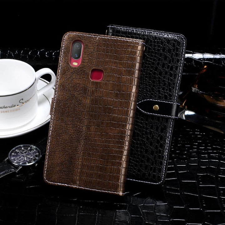 idewei Crocodile Texture Horizontal Flip Leather Case with Holder & Card Slots & Wallet, For Vivo Y11 (2019), For Vivo X30, For Vivo X30 Pro, For Wiko Y50