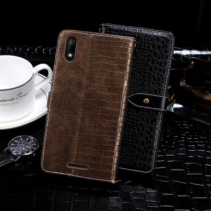 idewei Crocodile Texture Horizontal Flip Leather Case with Holder & Card Slots & Wallet, For Wiko Y60, For Wiko Y80