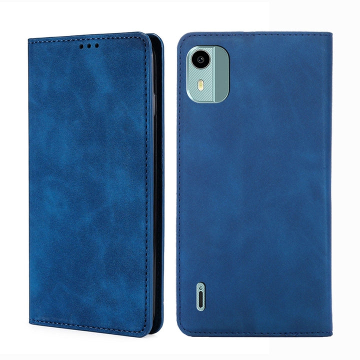 Skin Feel Magnetic Leather Phone Case, For Nokia C12, For Nokia G42 5G, For Nokia C22, For Nokia C32, For Nokia G11 Plus, For Nokia C300 4G US Version