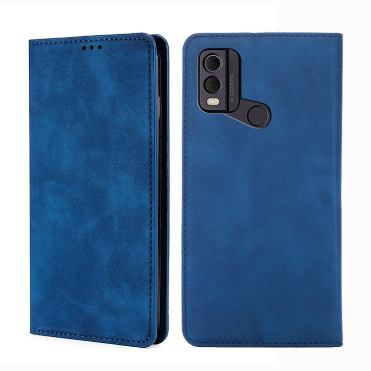 Skin Feel Magnetic Leather Phone Case, For Nokia C12, For Nokia G42 5G, For Nokia C22, For Nokia C32, For Nokia G11 Plus, For Nokia C300 4G US Version