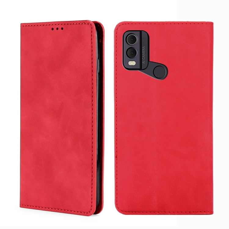 Skin Feel Magnetic Leather Phone Case, For Nokia C12, For Nokia G42 5G, For Nokia C22, For Nokia C32, For Nokia G11 Plus, For Nokia C300 4G US Version