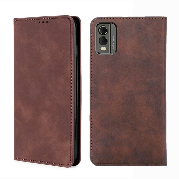 Skin Feel Magnetic Leather Phone Case, For Nokia C12, For Nokia G42 5G, For Nokia C22, For Nokia C32, For Nokia G11 Plus, For Nokia C300 4G US Version