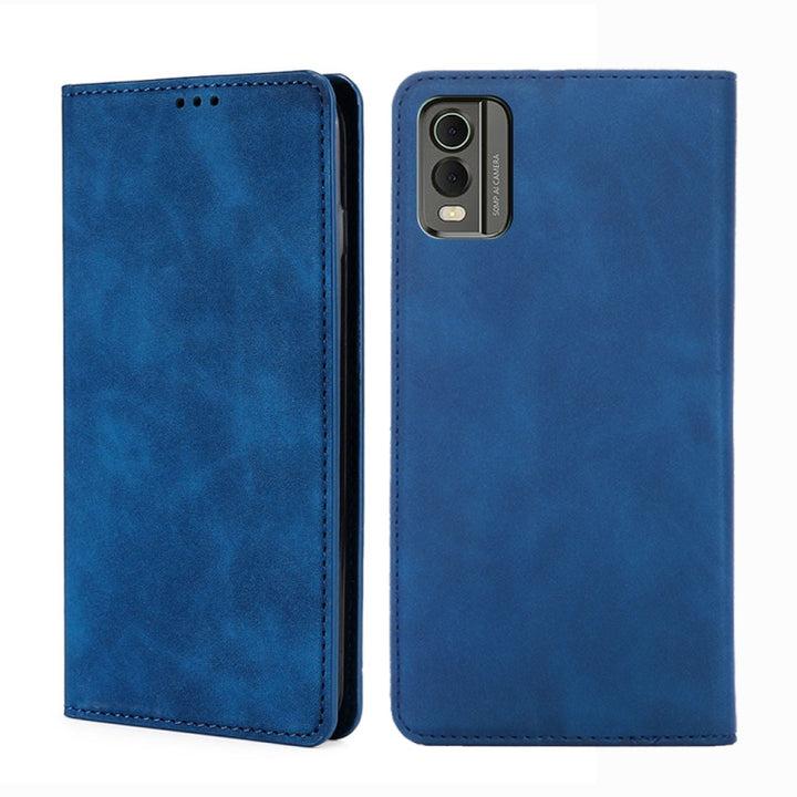 Skin Feel Magnetic Leather Phone Case, For Nokia C12, For Nokia G42 5G, For Nokia C22, For Nokia C32, For Nokia G11 Plus, For Nokia C300 4G US Version