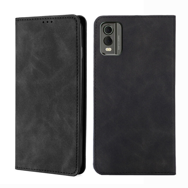 Skin Feel Magnetic Leather Phone Case, For Nokia C12, For Nokia G42 5G, For Nokia C22, For Nokia C32, For Nokia G11 Plus, For Nokia C300 4G US Version