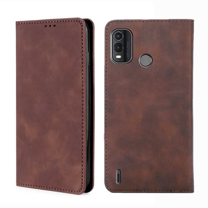 Skin Feel Magnetic Leather Phone Case, For Nokia C12, For Nokia G42 5G, For Nokia C22, For Nokia C32, For Nokia G11 Plus, For Nokia C300 4G US Version