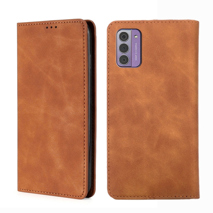 Skin Feel Magnetic Leather Phone Case, For Nokia C12, For Nokia G42 5G, For Nokia C22, For Nokia C32, For Nokia G11 Plus, For Nokia C300 4G US Version