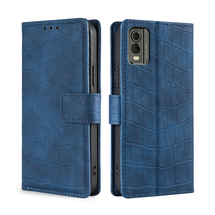 Skin Feel Crocodile Magnetic Clasp Leather Phone Case, For Nokia C12, For Nokia C22, For Nokia C32, For Nokia G11 Plus, For Nokia C02 TA-1522