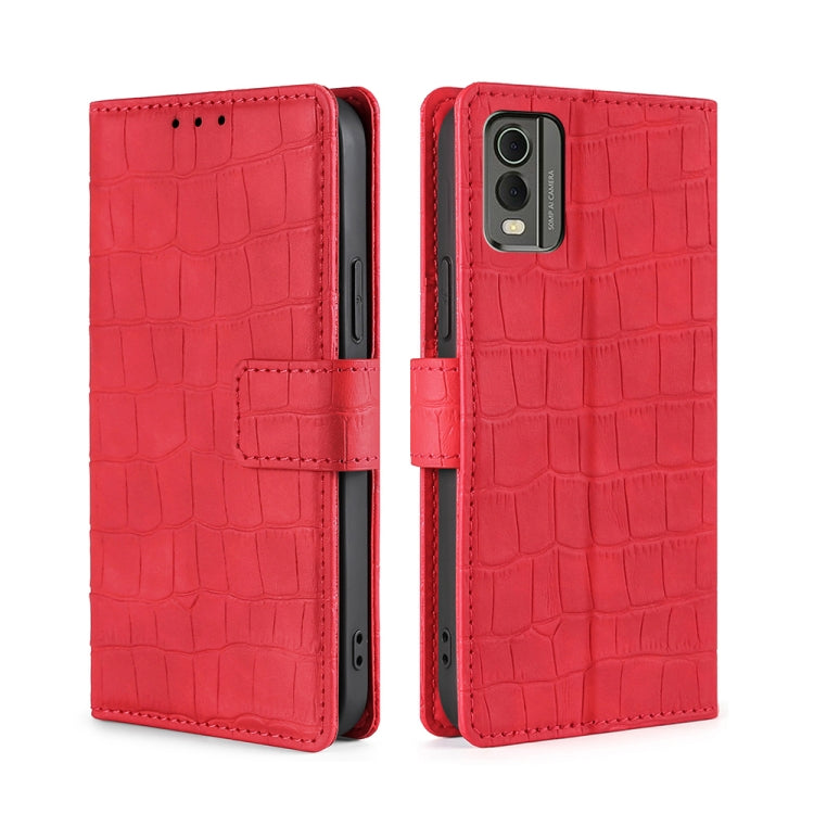 Skin Feel Crocodile Magnetic Clasp Leather Phone Case, For Nokia C12, For Nokia C22, For Nokia C32, For Nokia G11 Plus, For Nokia C02 TA-1522