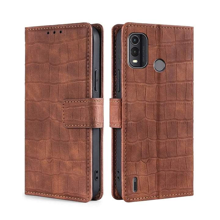 Skin Feel Crocodile Magnetic Clasp Leather Phone Case, For Nokia C12, For Nokia C22, For Nokia C32, For Nokia G11 Plus, For Nokia C02 TA-1522