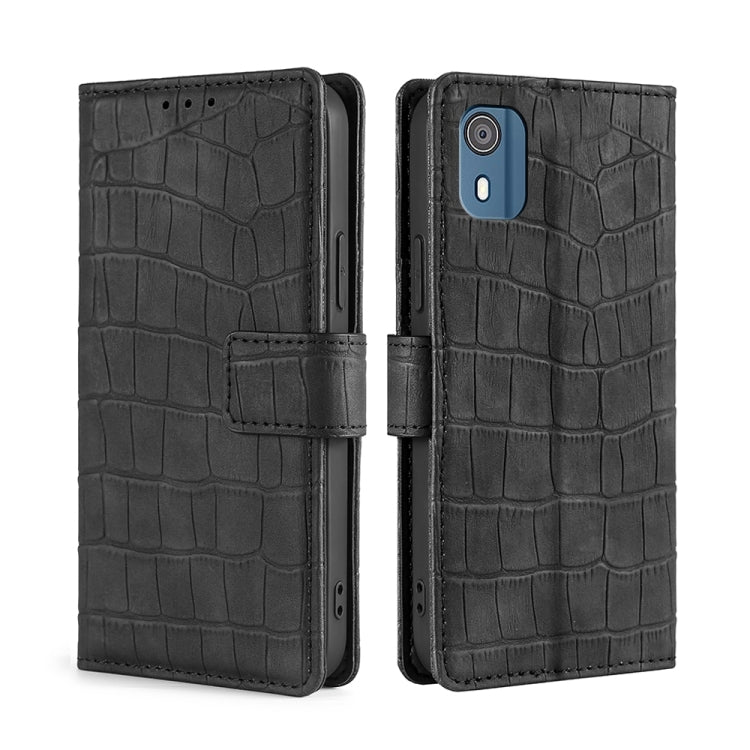 Skin Feel Crocodile Magnetic Clasp Leather Phone Case, For Nokia C12, For Nokia C22, For Nokia C32, For Nokia G11 Plus, For Nokia C02 TA-1522