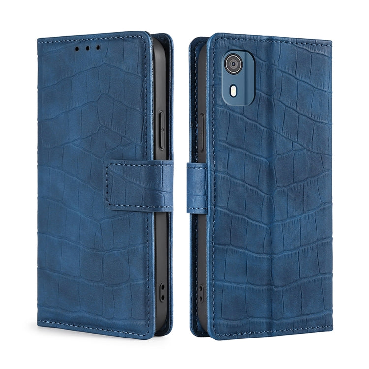 Skin Feel Crocodile Magnetic Clasp Leather Phone Case, For Nokia C12, For Nokia C22, For Nokia C32, For Nokia G11 Plus, For Nokia C02 TA-1522