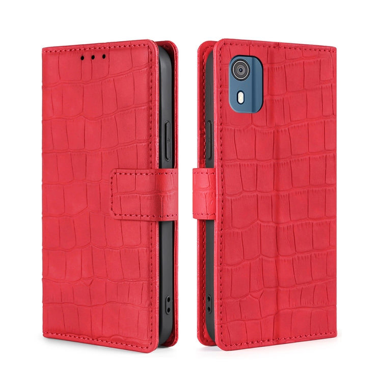 Skin Feel Crocodile Magnetic Clasp Leather Phone Case, For Nokia C12, For Nokia C22, For Nokia C32, For Nokia G11 Plus, For Nokia C02 TA-1522