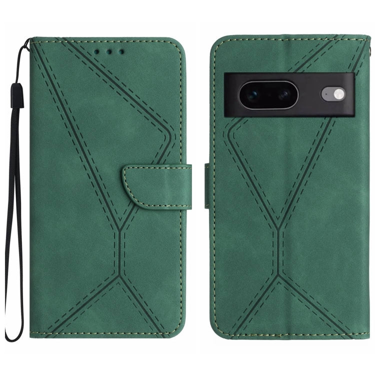 Stitching Embossed Leather Phone Case, For Google Pixel 7, For Google Pixel 7 Pro, For Google Pixel 7a, For Google Pixel 6, For Google Pixel 6 Pro