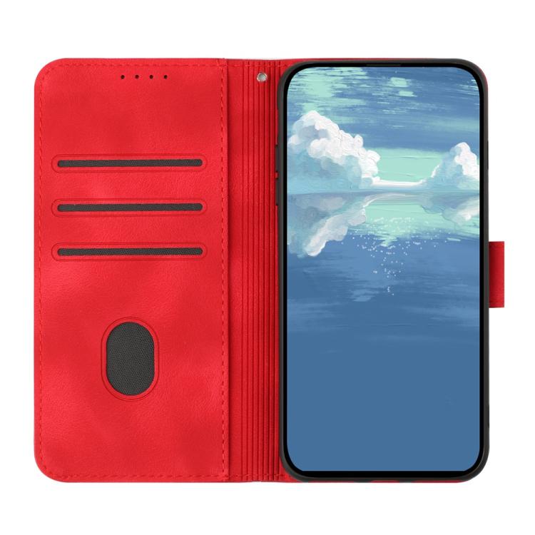 Line Pattern Skin Feel Leather Phone Case, For Google Pixel 9a, For Google Pixel 9 Pro, For Google Pixel 9, For Google Pixel 8a, For Google Pixel 7 Pro 5G