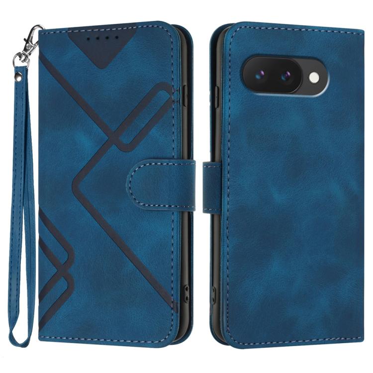 Line Pattern Skin Feel Leather Phone Case, For Google Pixel 9a, For Google Pixel 9 Pro, For Google Pixel 9, For Google Pixel 8a, For Google Pixel 7 Pro 5G