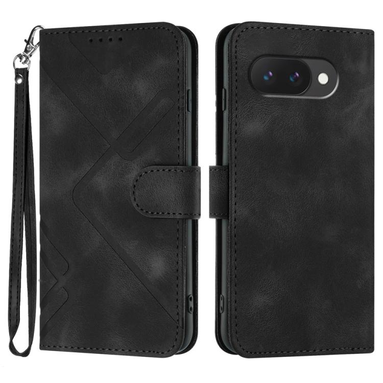 Line Pattern Skin Feel Leather Phone Case, For Google Pixel 9a, For Google Pixel 9 Pro, For Google Pixel 9, For Google Pixel 8a, For Google Pixel 7 Pro 5G