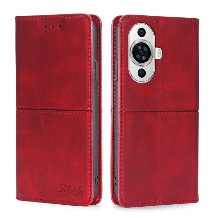 Cow Texture Magnetic Leather Phone Case, For Huawei nova 11 4G