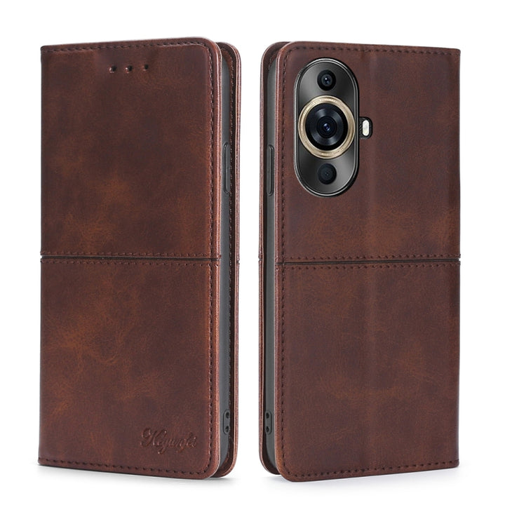 Cow Texture Magnetic Leather Phone Case, For Huawei Pura 70 Pro / 70 Pro+ 5G, For Huawei Pura 70 Ultra 5G, For Huawei nova 12i 4G, For Huawei Pura 70 5G, For Huawei nova 12 5G, For Huawei nova 11 Pro 4G / 11 Ultra 4G