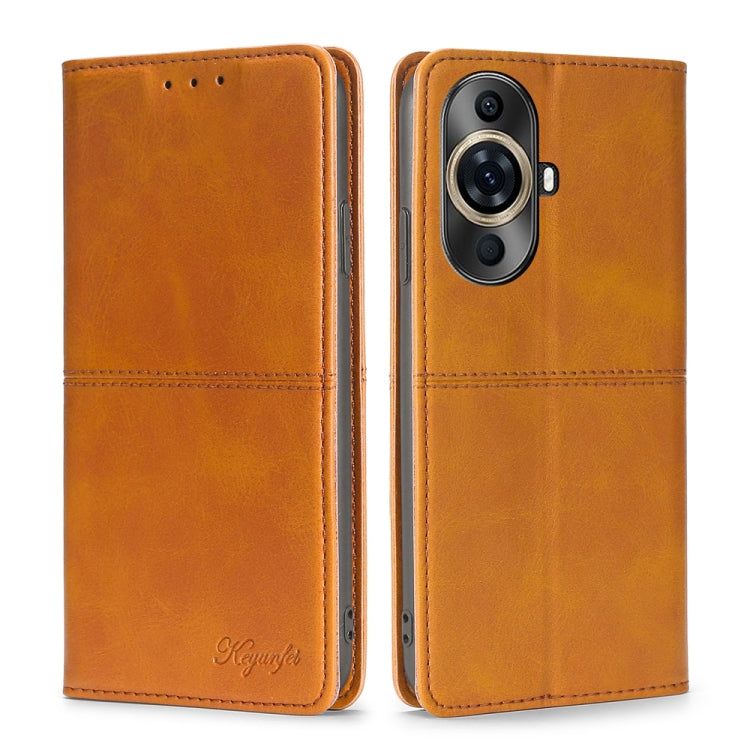 Cow Texture Magnetic Leather Phone Case, For Huawei Pura 70 Pro / 70 Pro+ 5G, For Huawei Pura 70 Ultra 5G, For Huawei nova 12i 4G, For Huawei Pura 70 5G, For Huawei nova 12 5G, For Huawei nova 11 Pro 4G / 11 Ultra 4G