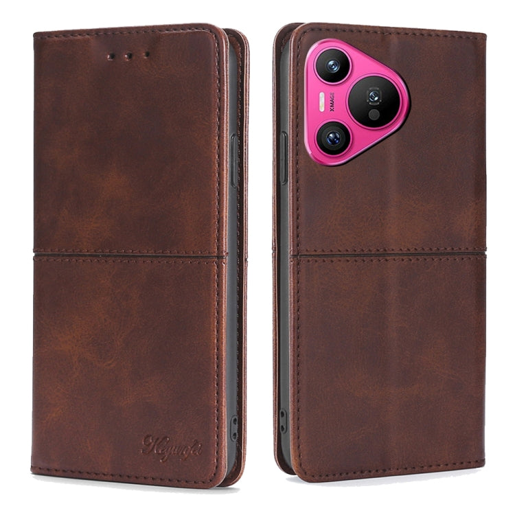 Cow Texture Magnetic Leather Phone Case, For Huawei Pura 70 Pro / 70 Pro+ 5G, For Huawei Pura 70 Ultra 5G, For Huawei nova 12i 4G, For Huawei Pura 70 5G, For Huawei nova 12 5G, For Huawei nova 11 Pro 4G / 11 Ultra 4G