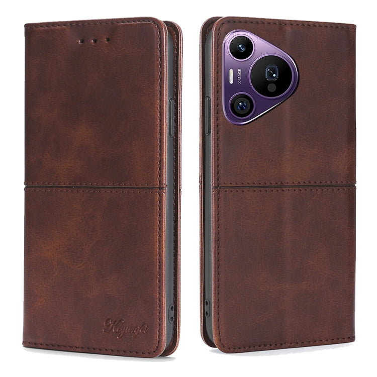 Cow Texture Magnetic Leather Phone Case, For Huawei Pura 70 Pro / 70 Pro+ 5G, For Huawei Pura 70 Ultra 5G, For Huawei nova 12i 4G, For Huawei Pura 70 5G, For Huawei nova 12 5G, For Huawei nova 11 Pro 4G / 11 Ultra 4G