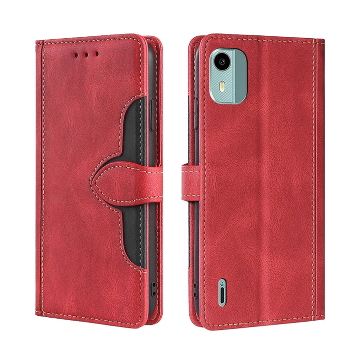 Skin Feel Magnetic Buckle Leather Phone Case, For Nokia C12, For Nokia C22, For Nokia C32, For Nokia G11 Plus, For Nokia C02 TA-1522