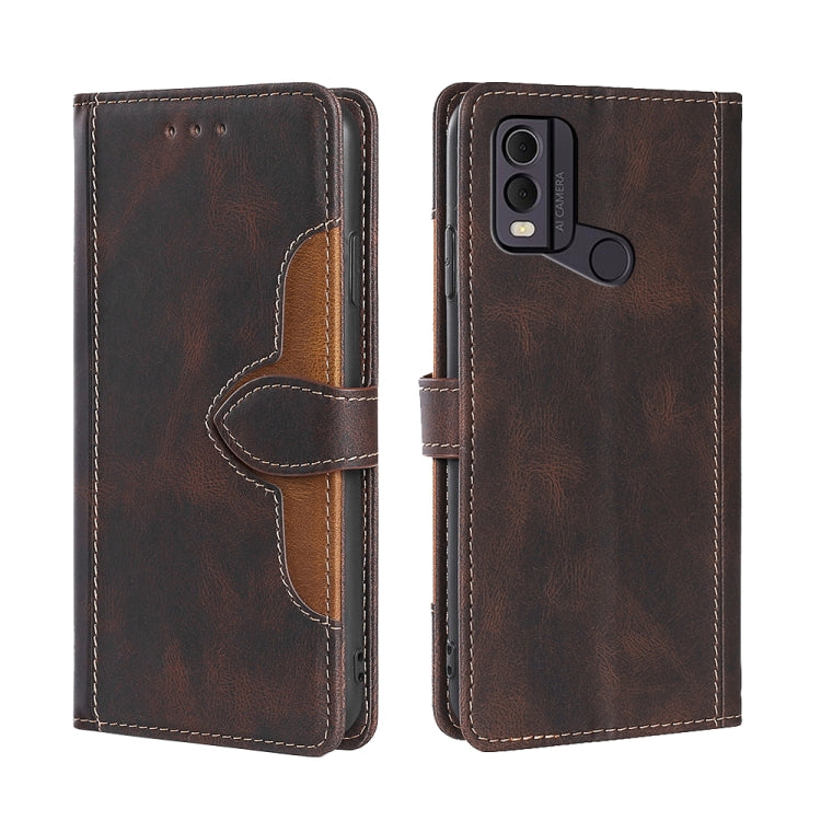 Skin Feel Magnetic Buckle Leather Phone Case, For Nokia C12, For Nokia C22, For Nokia C32, For Nokia G11 Plus, For Nokia C02 TA-1522