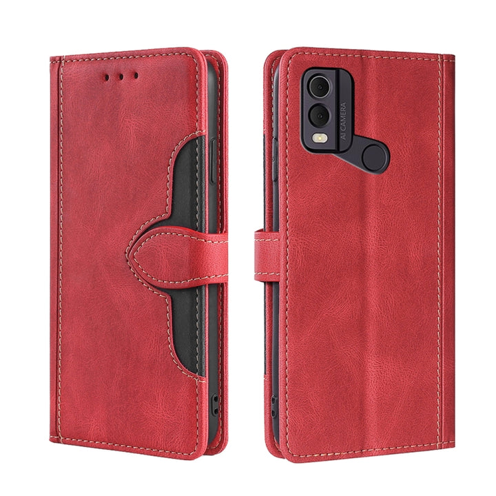 Skin Feel Magnetic Buckle Leather Phone Case, For Nokia C12, For Nokia C22, For Nokia C32, For Nokia G11 Plus, For Nokia C02 TA-1522