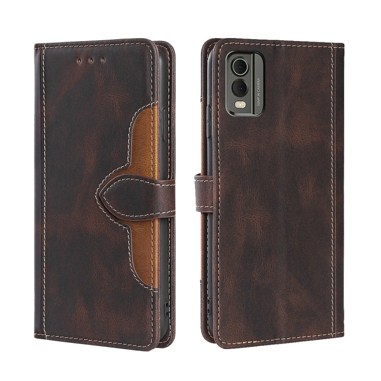 Skin Feel Magnetic Buckle Leather Phone Case, For Nokia C12, For Nokia C22, For Nokia C32, For Nokia G11 Plus, For Nokia C02 TA-1522