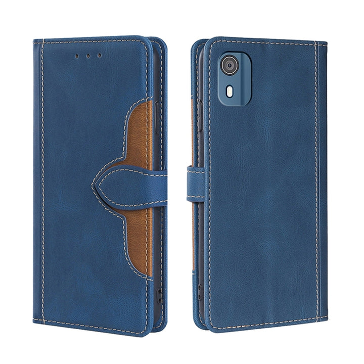 Skin Feel Magnetic Buckle Leather Phone Case, For Nokia C12, For Nokia C22, For Nokia C32, For Nokia G11 Plus, For Nokia C02 TA-1522