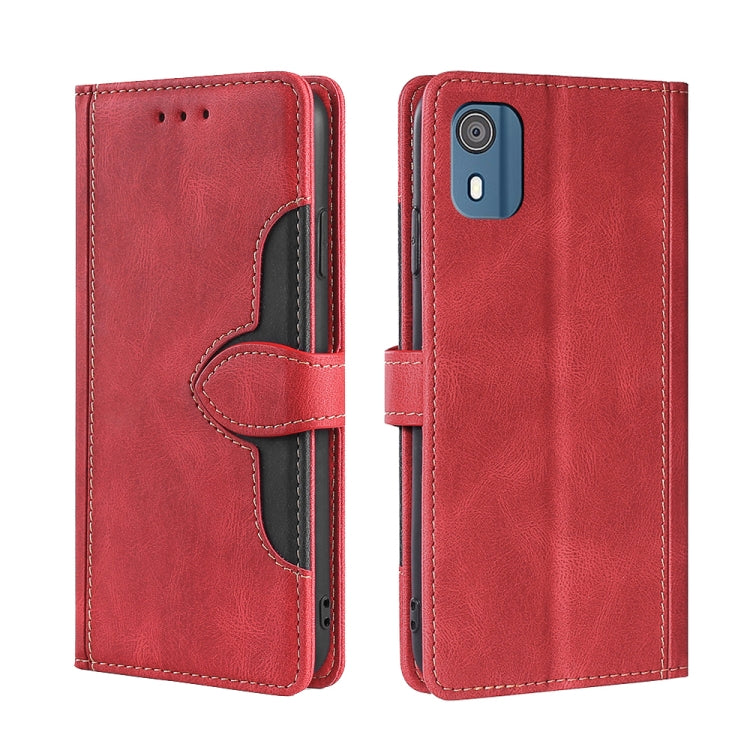 Skin Feel Magnetic Buckle Leather Phone Case, For Nokia C12, For Nokia C22, For Nokia C32, For Nokia G11 Plus, For Nokia C02 TA-1522