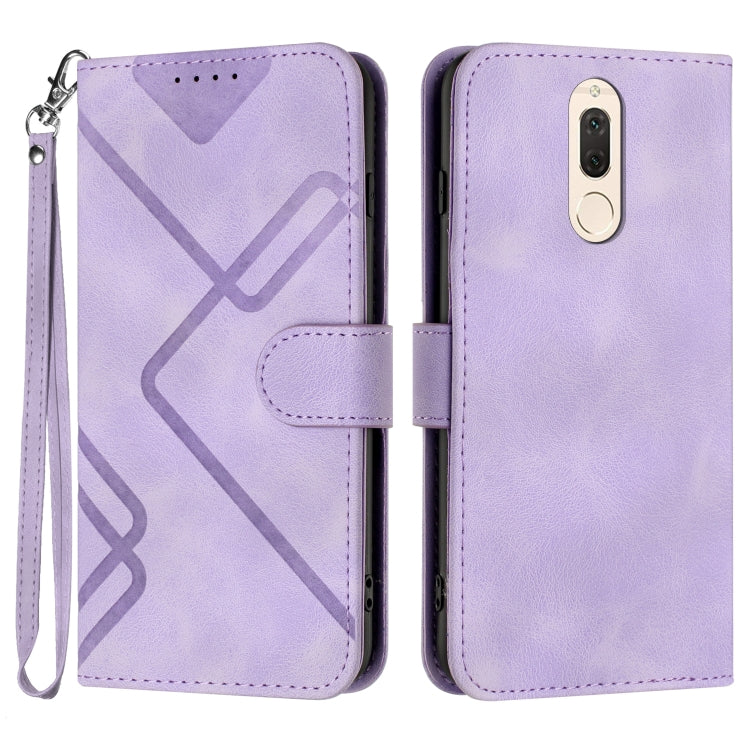 Line Pattern Skin Feel Leather Phone Case, For Huawei P20 Pro, For Huawei P20 lite, For Huawei P smart 2018/Enjoy 7S, For Huawei Mate 10 Lite/Maimang 6, For Huawei Mate 10 Pro