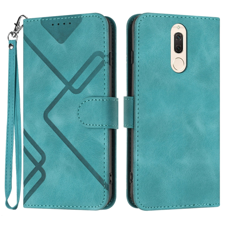 Line Pattern Skin Feel Leather Phone Case, For Huawei P20 Pro, For Huawei P20 lite, For Huawei P smart 2018/Enjoy 7S, For Huawei Mate 10 Lite/Maimang 6, For Huawei Mate 10 Pro