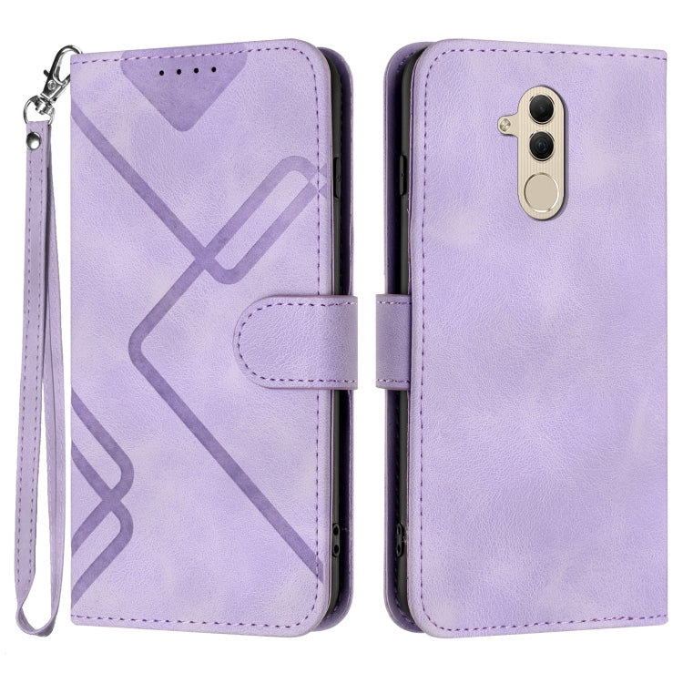 Line Pattern Skin Feel Leather Phone Case, For Huawei P30 lite/nova 4e, For Huawei P30 Pro, For Huawei P smart 2019/nova lite 3, For Huawei Mate 20 Pro, For Huawei Mate 20 lite/Maimang 7