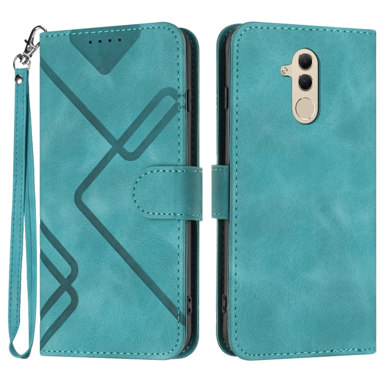 Line Pattern Skin Feel Leather Phone Case, For Huawei P30 lite/nova 4e, For Huawei P30 Pro, For Huawei P smart 2019/nova lite 3, For Huawei Mate 20 Pro, For Huawei Mate 20 lite/Maimang 7