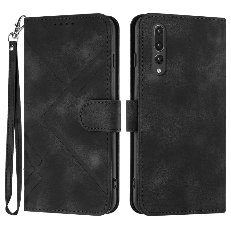 Line Pattern Skin Feel Leather Phone Case, For Huawei P20 Pro, For Huawei P20 lite, For Huawei P smart 2018/Enjoy 7S, For Huawei Mate 10 Lite/Maimang 6, For Huawei Mate 10 Pro