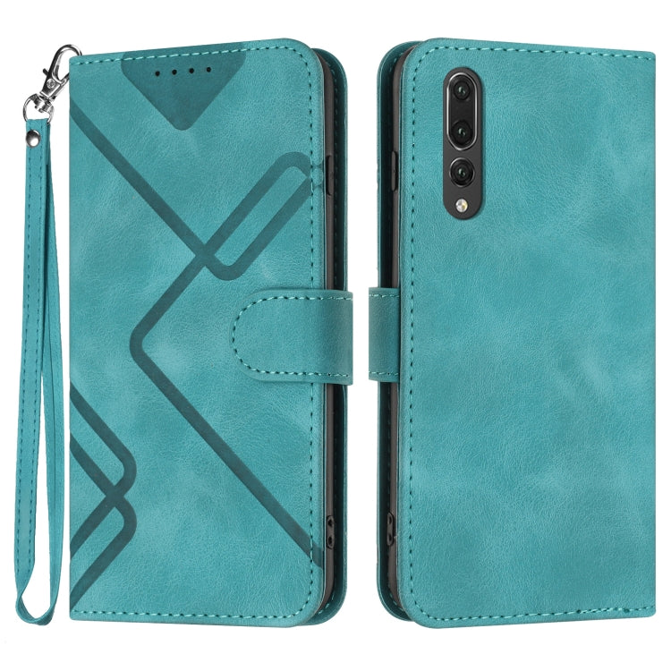 Line Pattern Skin Feel Leather Phone Case, For Huawei P20 Pro, For Huawei P20 lite, For Huawei P smart 2018/Enjoy 7S, For Huawei Mate 10 Lite/Maimang 6, For Huawei Mate 10 Pro