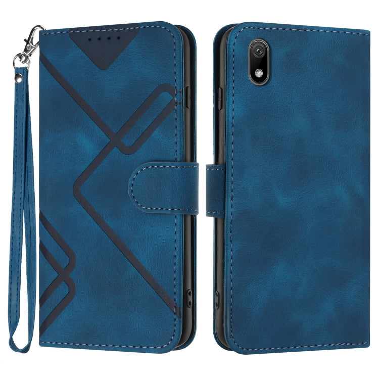 Line Pattern Skin Feel Leather Phone Case, For Huawei Mate 70 Pro / Mate 70 Pro+, For Huawei Mate 70, For Huawei Enjoy 70, For Huawei Y5 2019, For Huawei Y6 2019