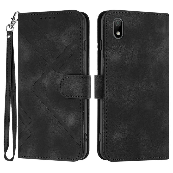 Line Pattern Skin Feel Leather Phone Case, For Huawei Mate 70 Pro / Mate 70 Pro+, For Huawei Mate 70, For Huawei Enjoy 70, For Huawei Y5 2019, For Huawei Y6 2019