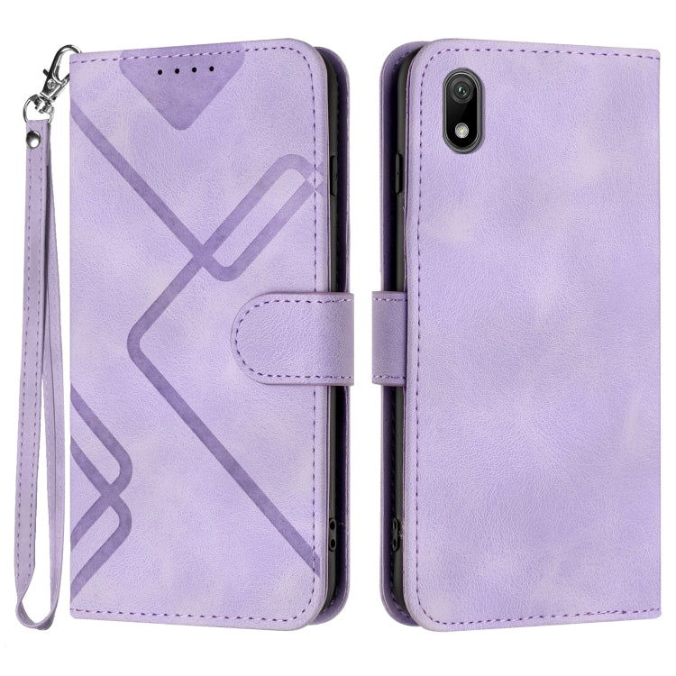 Line Pattern Skin Feel Leather Phone Case, For Huawei Mate 70 Pro / Mate 70 Pro+, For Huawei Mate 70, For Huawei Enjoy 70, For Huawei Y5 2019, For Huawei Y6 2019