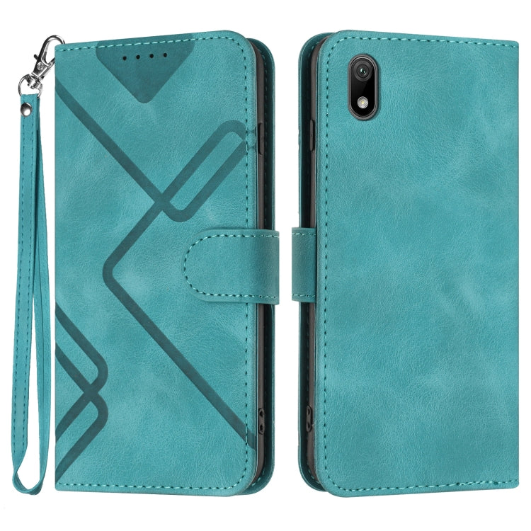 Line Pattern Skin Feel Leather Phone Case, For Huawei Mate 70 Pro / Mate 70 Pro+, For Huawei Mate 70, For Huawei Enjoy 70, For Huawei Y5 2019, For Huawei Y6 2019